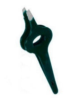 TWEEZERS WIDE GRIP STRAIGHT TIP 3.5” BLACK